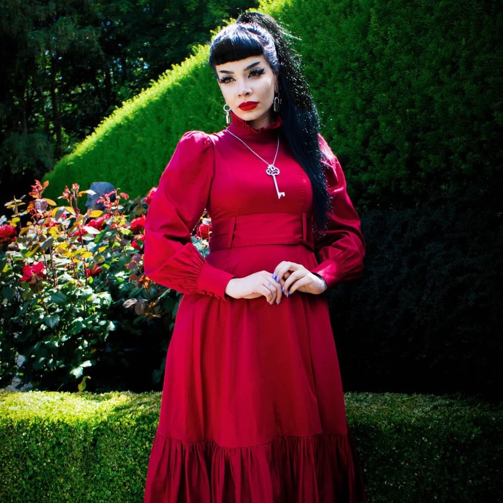 Crimson Victoria Dress by Blackwood Castle
